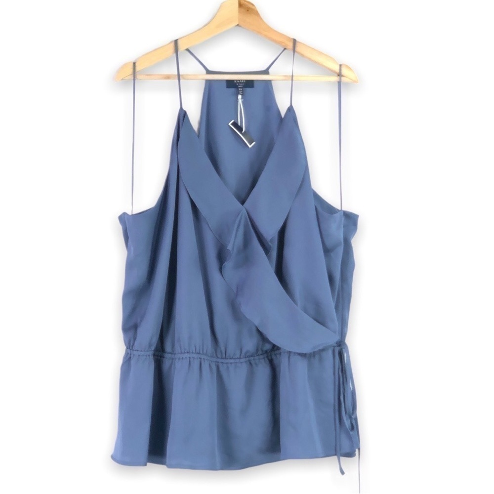 NWOT - KAARI blue Curvy - Blue Blouse - 3X